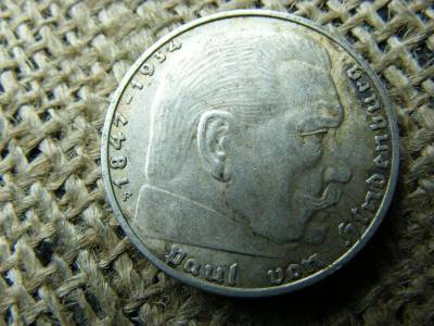 Ezüst Birodalmi 2 márka, 1937, F