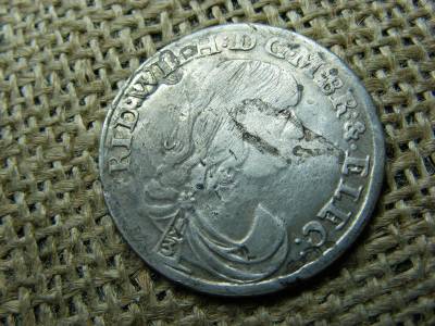 Brandenburg 1/3 Talér, 1672, IW Friedrich Wilhelm