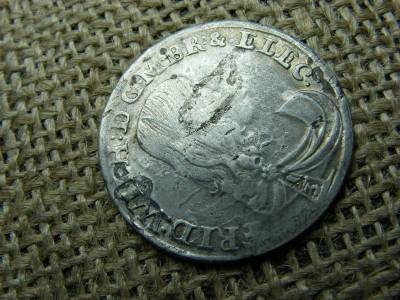 Brandenburg 1/3 Talér, 1672, IW Friedrich Wilhelm