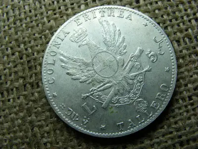 5 Lire / 1 Tallero / 1 Rial, Umberto I, 1891, ezüst utánveret