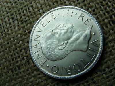 Ezüst 20 Lire, 1928, utánveret