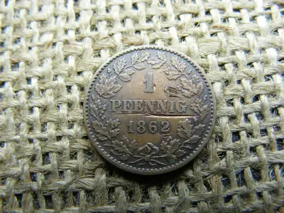 1 Pfennig, 1862, Nassau