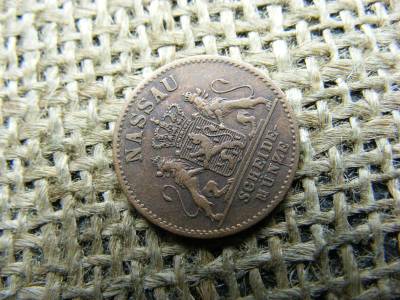 1 Pfennig, 1862, Nassau
