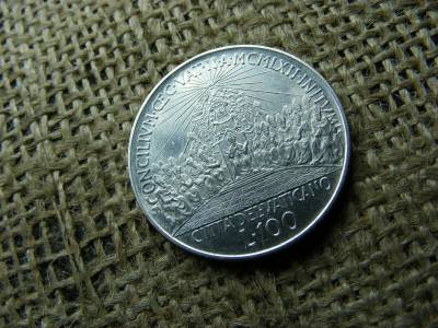 Vatikán 100 Lira, 1962, Lire