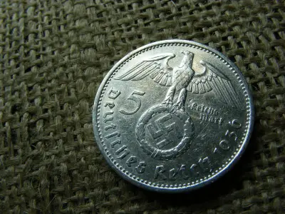 Ezüst Birodalmi 5 márka, 1936, F