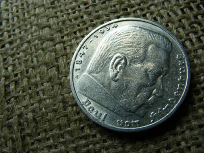 Ezüst Birodalmi 5 márka, 1937 A