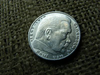 Ezüst Birodalmi 2 márka, 1937, F