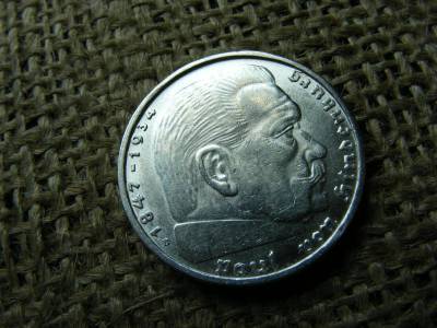 Ezüst Birodalmi 2 márka, 1939 B