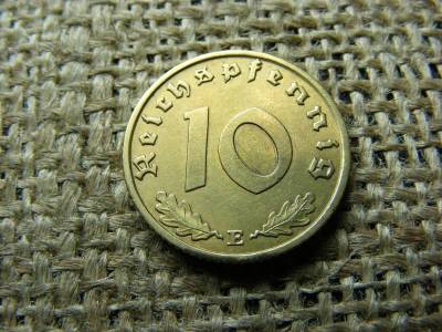 Birodalmi 10 pfennig, 1938 E