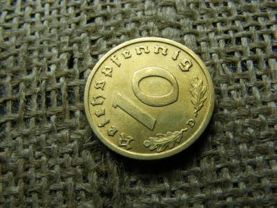 Birodalmi 10 pfennig, 1938 D