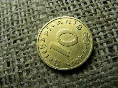Birodalmi 10 pfennig, 1938 B