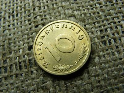 Birodalmi 10 pfennig, 1938, G