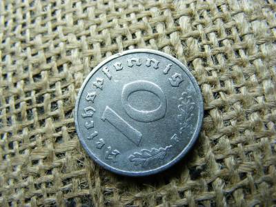 Birodalmi 10 pfennig érme, 1941, F jelzés