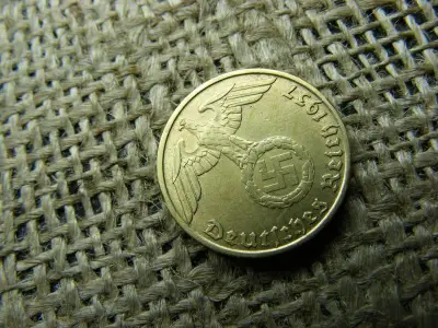 Birodalmi 5 pfennig érme, 1937, J jelzés