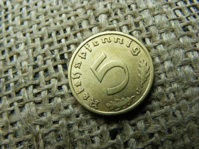 Birodalmi 5 pfennig érme, 1937, J jelzés