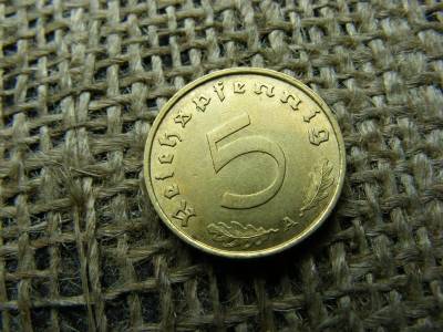 Birodalmi 5 pfennig érme, 1938, A jelzés