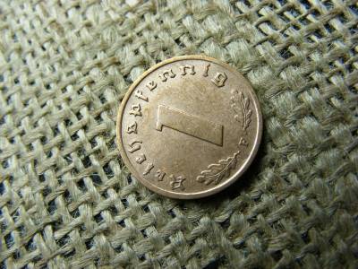 Birodalmi 1 pfennig, 1937, F jelzés