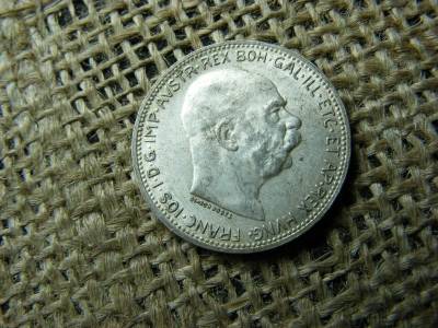 Ezüst 1 korona érme, 1915, Corona
