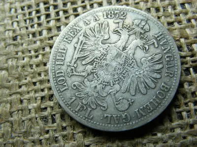 Ezüst 1 forintos érme, 1872