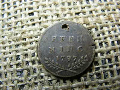 Salzburg 1 pfenning, 1797, ritka évszám