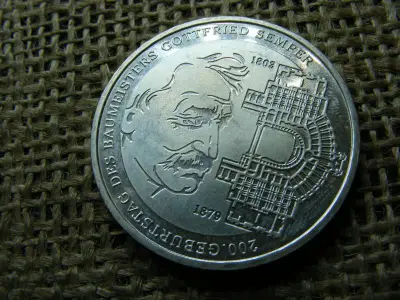 Ezüst 10 euró, 2003, Gottfried Semper, Németország