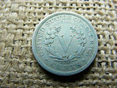 USA 5 centes érme, 1904, V