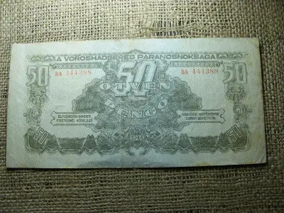 50 pengő, 1944, Vörös Hadsereg, nagy számok