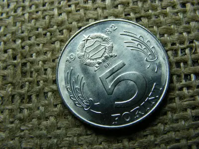 5 forintos érme, 1982