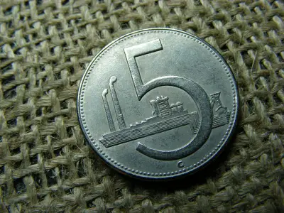 Csehszlovákia 5 korona, 1952, másolat