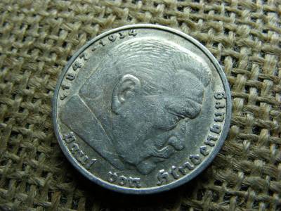 Birodalmi 5 márka, 1937 J, ezüst