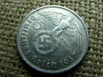 Birodalmi 5 márka, 1937, ezüst