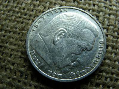 Birodalmi 5 márka, 1938 F, ezüst