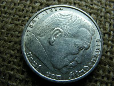 Birodalmi 5 márka, 1938 A, ezüst