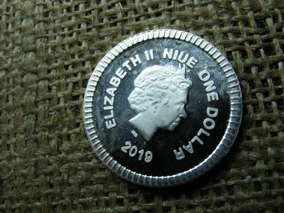 Niue 1 dollár, 2019, ezüst 1/4 uncia, PP