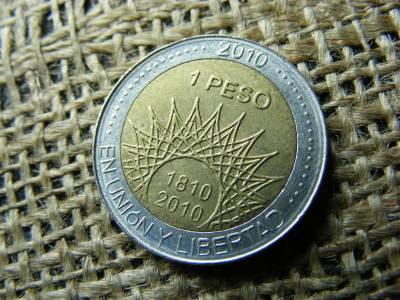 Argentína 1 peso, 2010