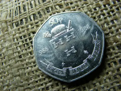 Ír 50 penny, 1988, pence
