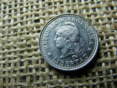 Argentína 10 centavos, 1958