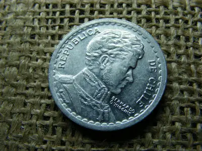 Chile 1 peso érme, 1955