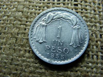 Chile 1 peso érme, 1955