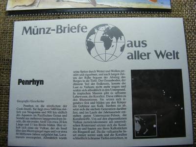 1 dollár 1992, Cook-szigetek, II. Erzsébet, érmés boríték