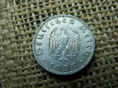 50 Pfennig érme, 1935, J jelzés
