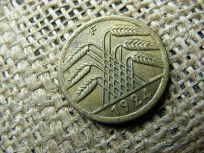 50 Rentenpfennig, 1924, F jelzés