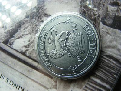 Nagy-Britannia 2014, I. Világháború emlékérem, műanyag tokban
