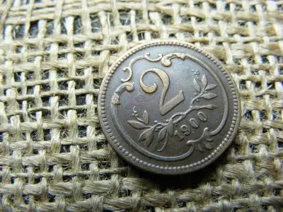 2 Heller, 1900, ritkább