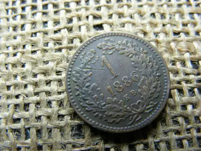 1 Krajcár 1886, Ferenc József korona