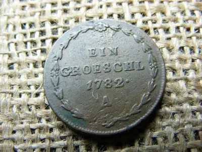 1 groschen 1782 A, Habsburg fémpénz