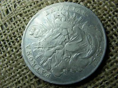 Bajor Ezüst Tallér, 1754, Nagyon Szép Állapot