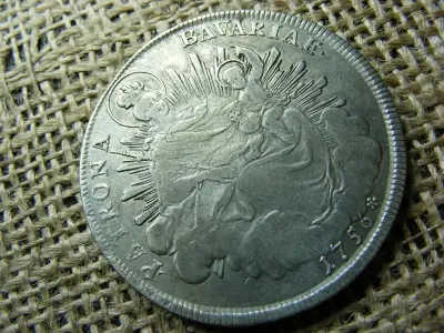 Bajor Ezüst Tallér, 1756, Nagyon Szép Állapot
