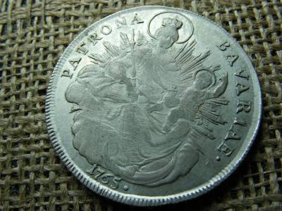 Bajor Ezüst Tallér, 1765, Nagyon Szép Állapot