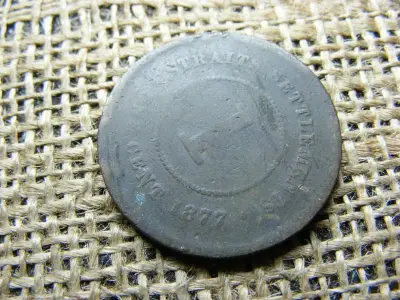 Malajzia 1 cent, 1877, fémpénz